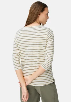 3/4-Arm T-Shirt mit Seitenschlitzen