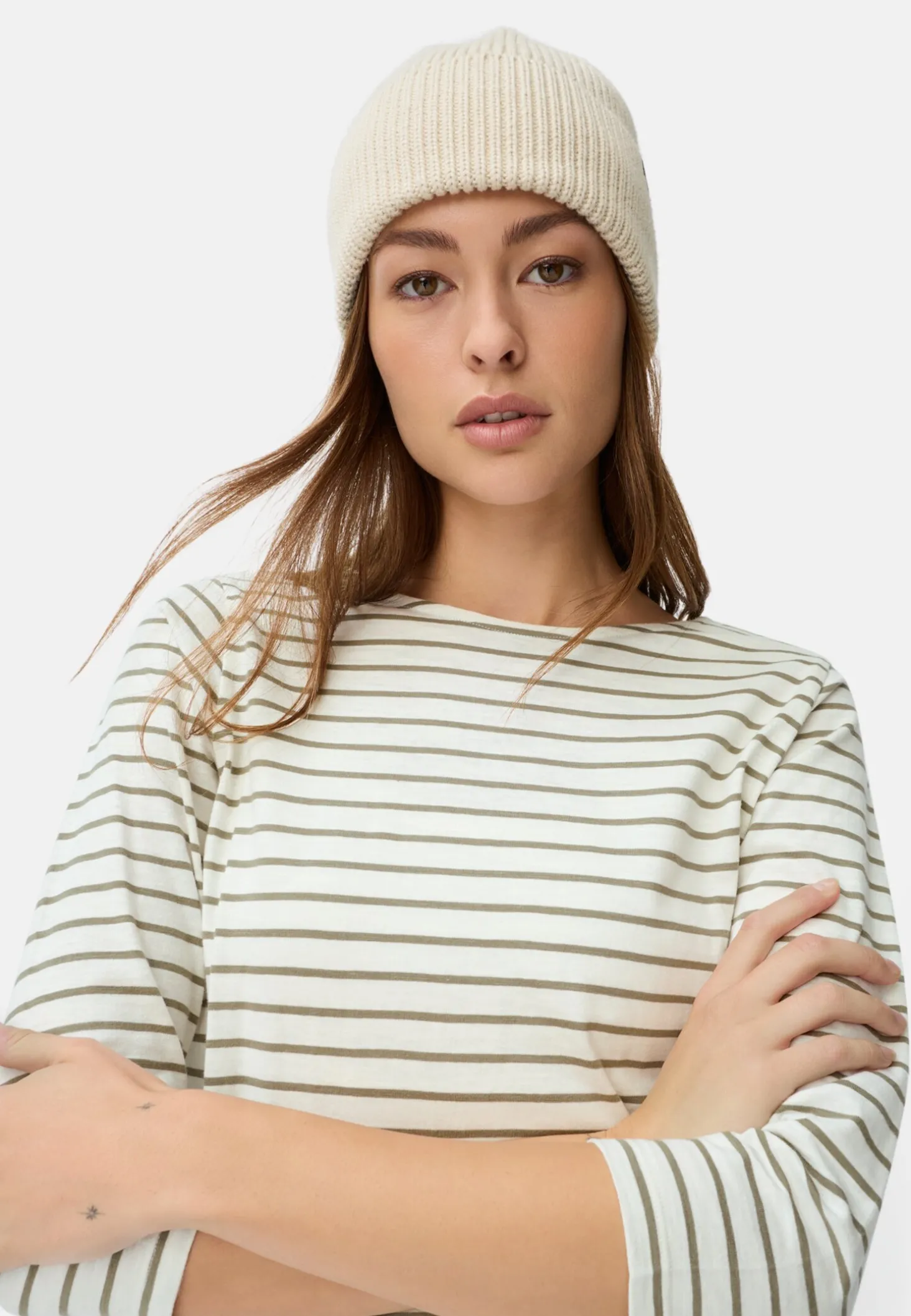 3/4-Arm T-Shirt mit Seitenschlitzen