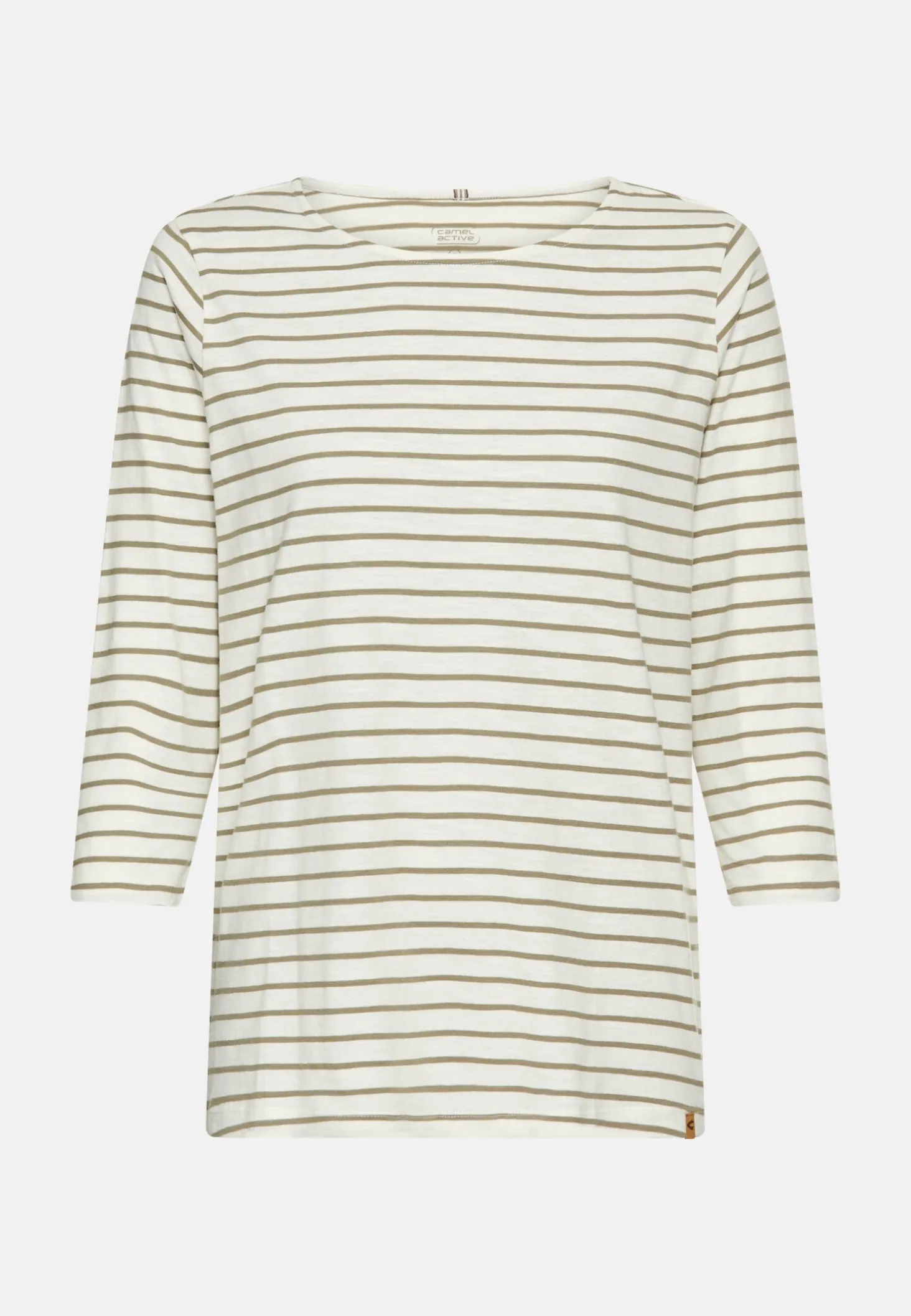 3/4-Arm T-Shirt mit Seitenschlitzen