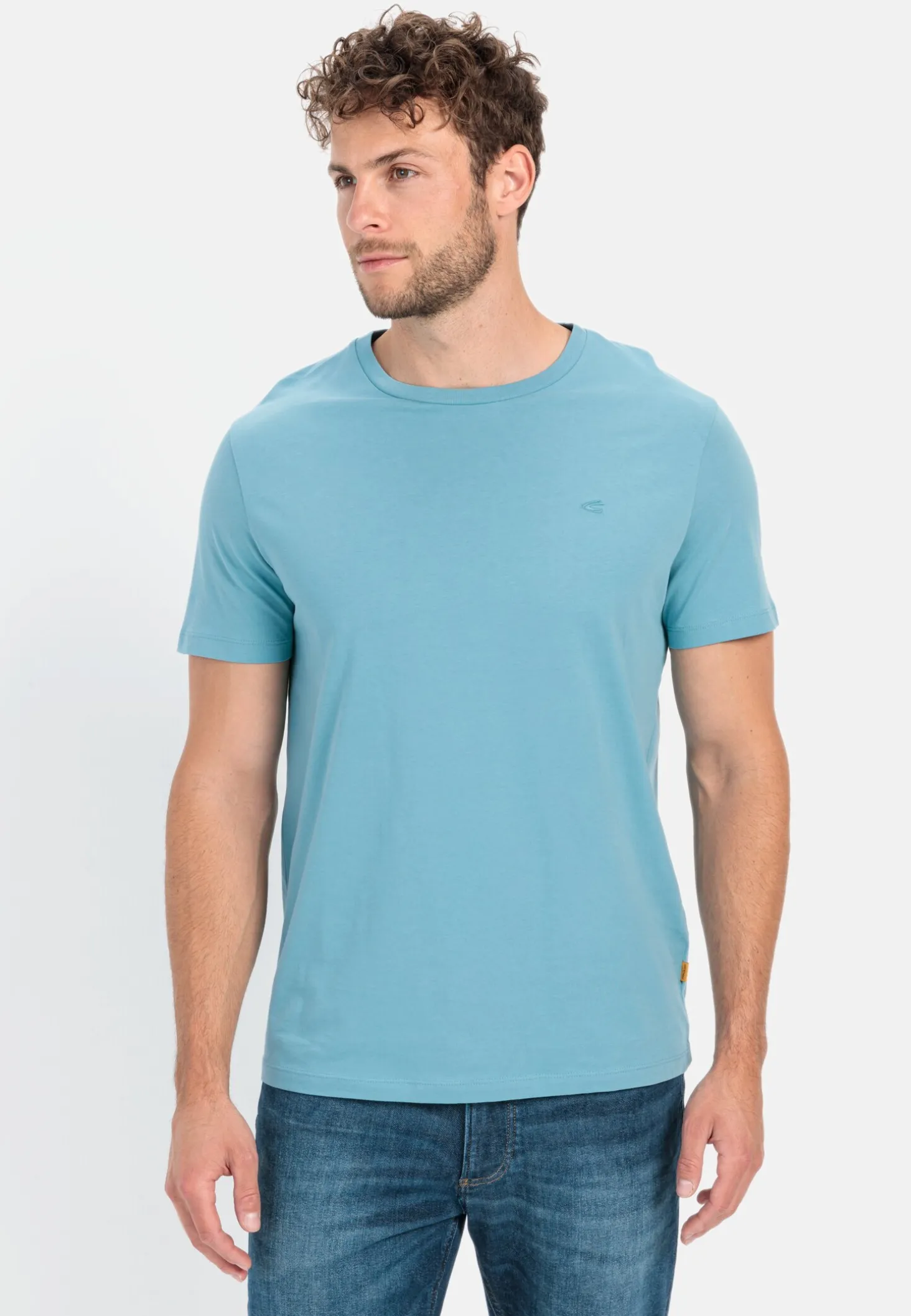 Basic T-Shirt mit Rundhals aus Organic Cotton