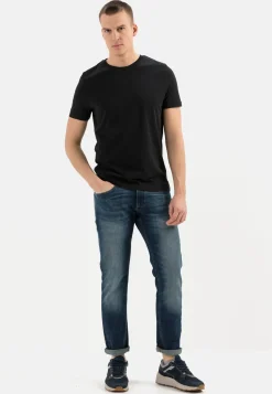Basic T-Shirt mit Rundhals aus Organic Cotton