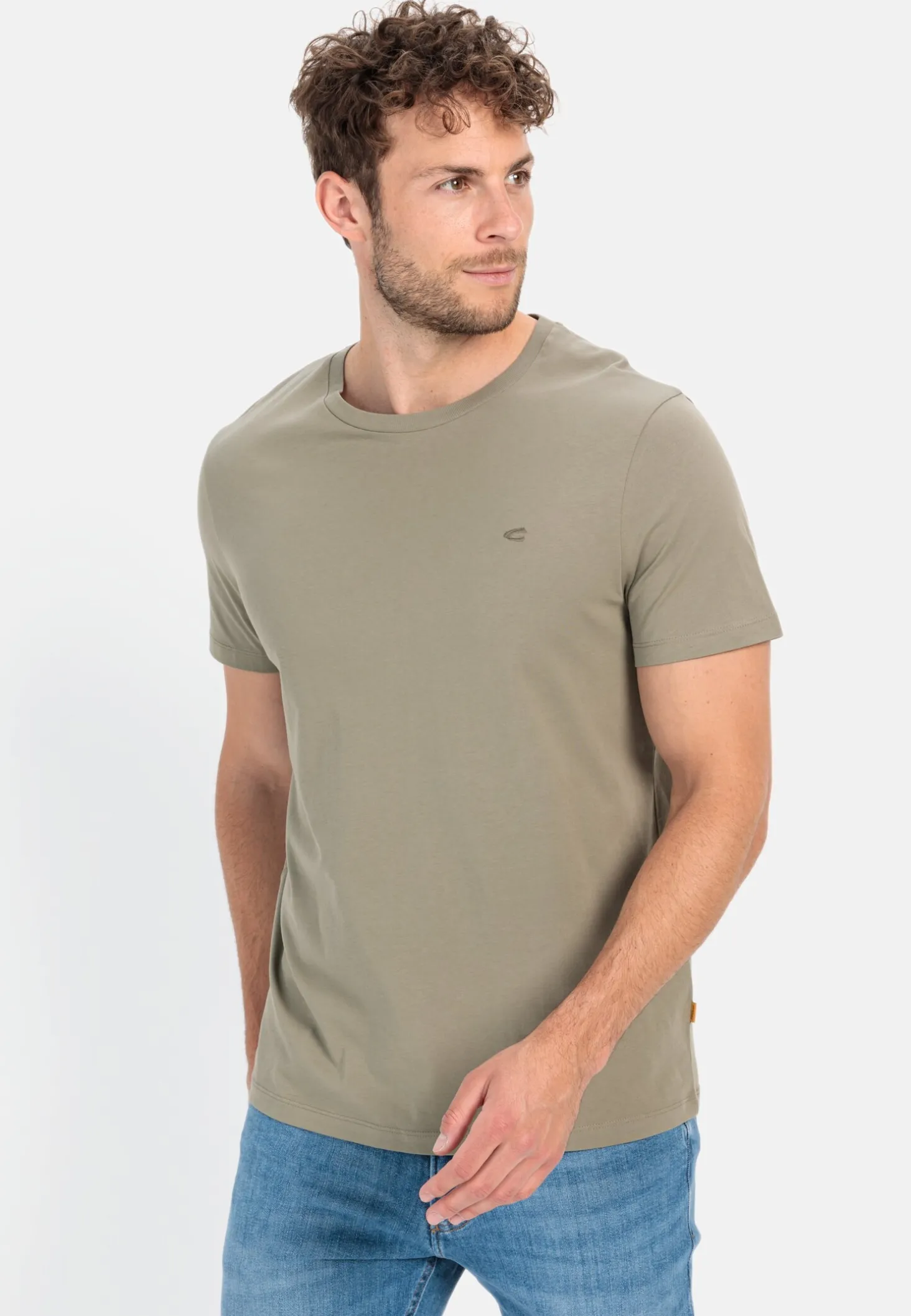 Basic T-Shirt mit Rundhals aus Organic Cotton