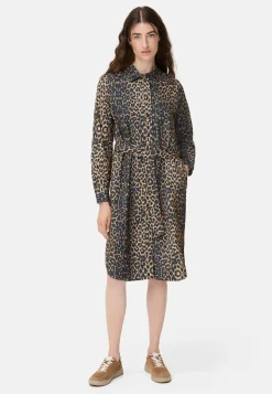 Baumwollkleid mit Bindegürtel