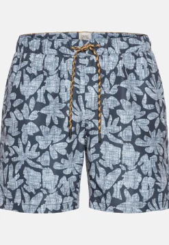 Beachshorts mit Blätterprint