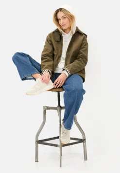 Blouson mit Cordkragen