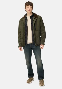 Blouson mit Hemdkragen und Fleece-Futter