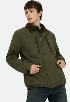 Blouson mit Hemdkragen und Fleece-Futter