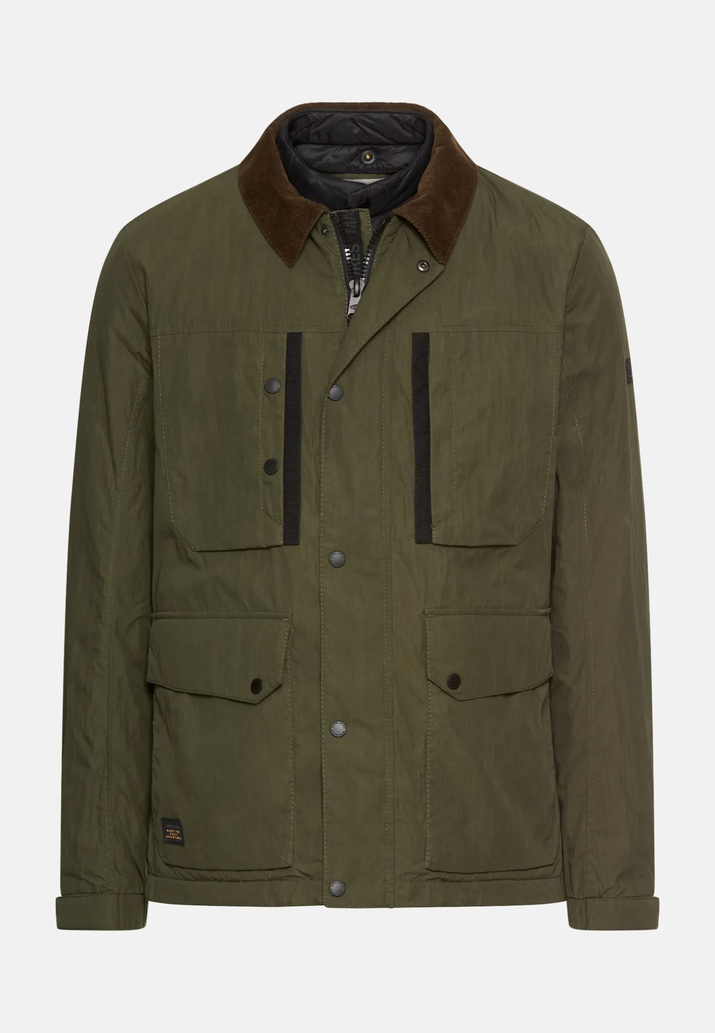 Blouson mit Hemdkragen und Fleece-Futter