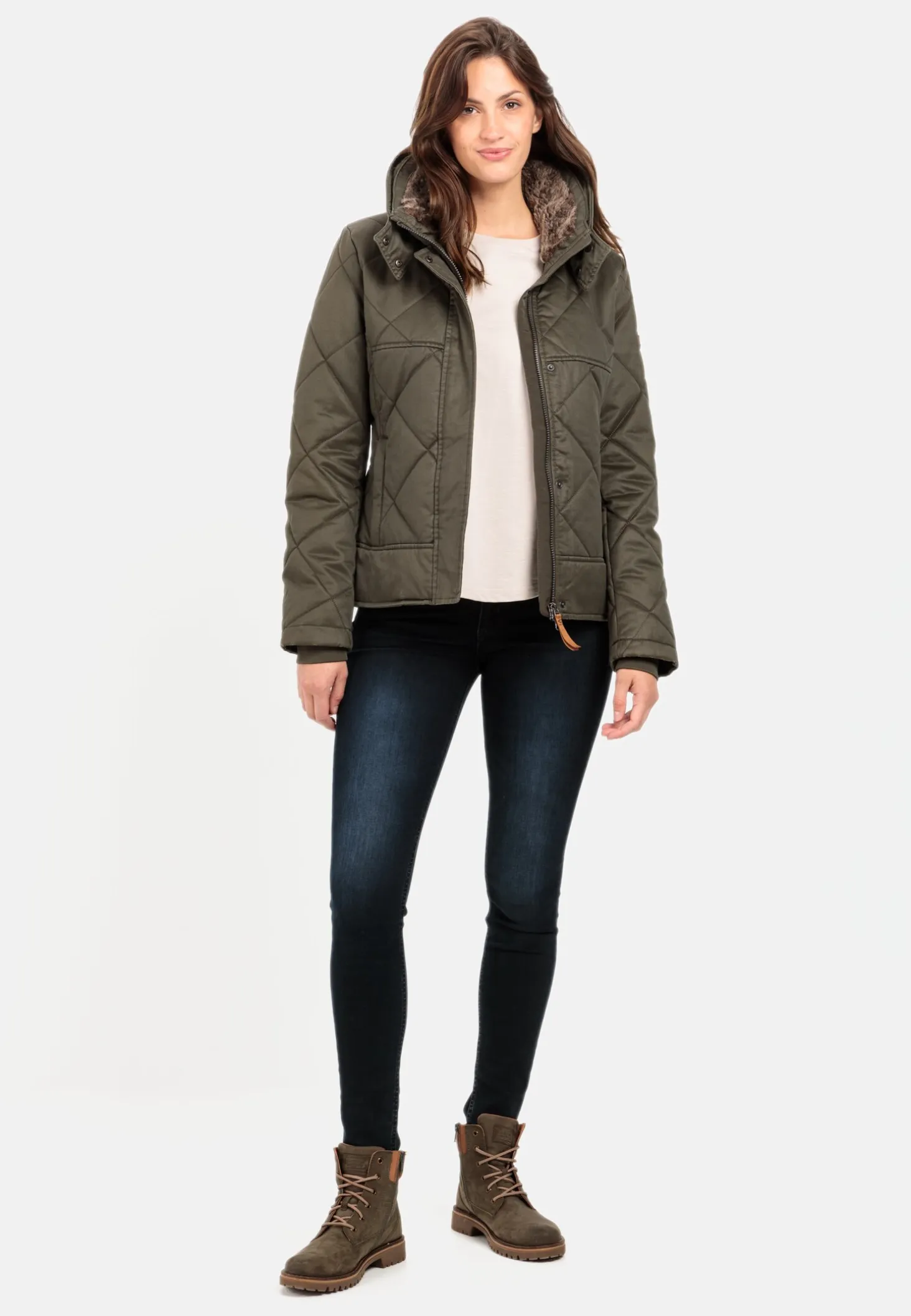 Blouson mit Stehkragen im Vintage Look