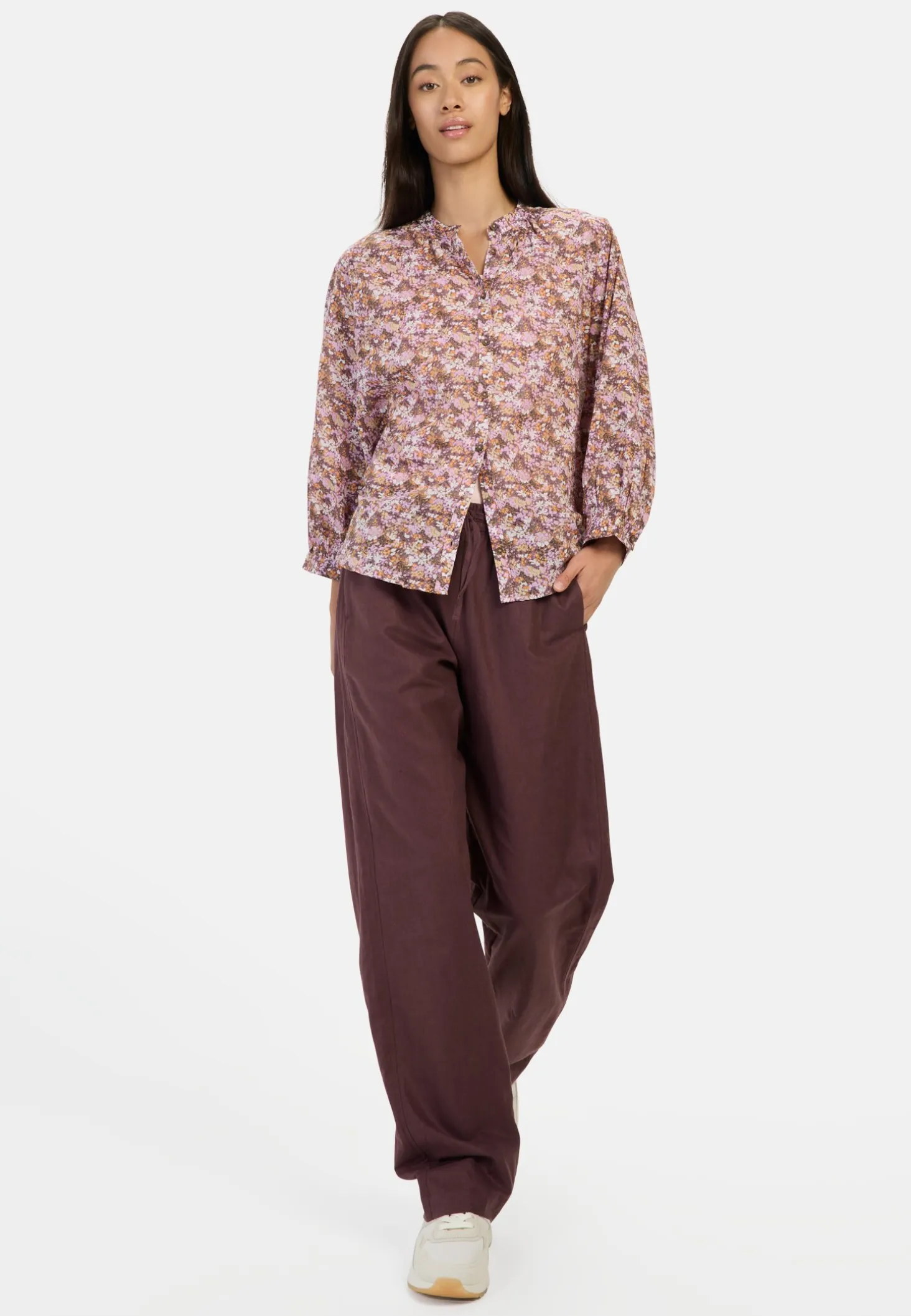 Bluse mit Allover-Print