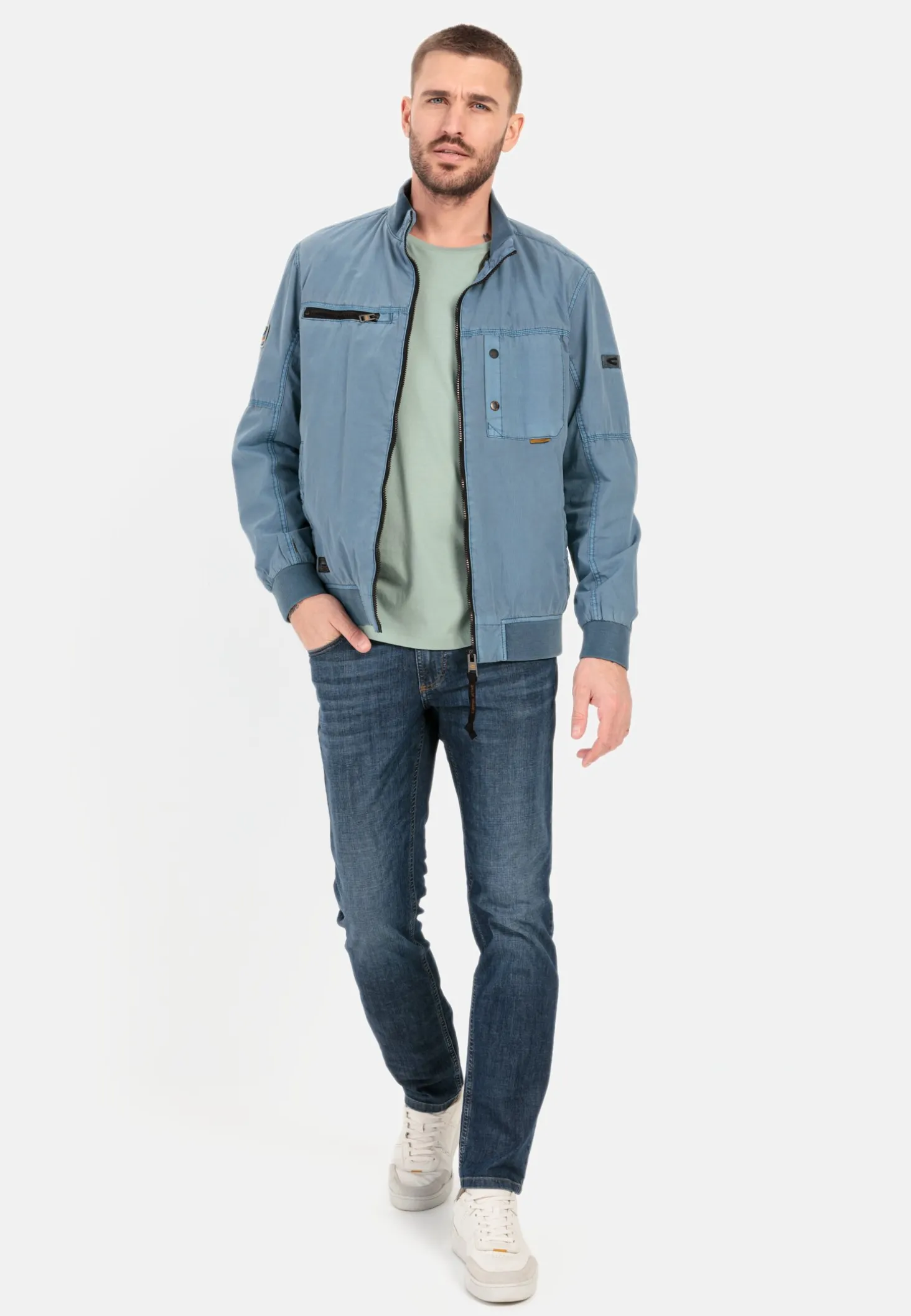 Bomberjacke mit Stehkragen