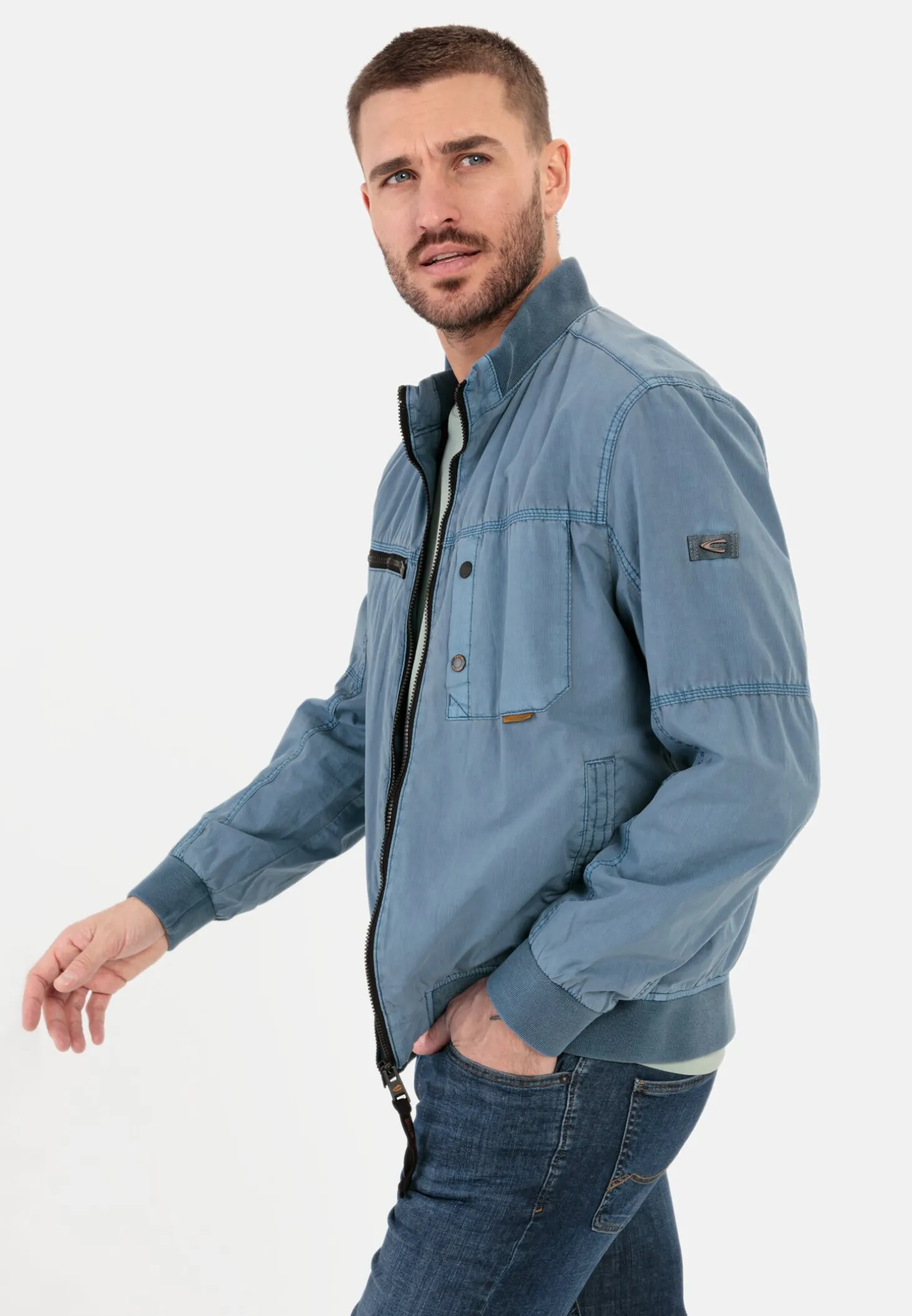 Bomberjacke mit Stehkragen