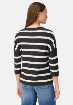Boxy Strickpullover mit 3/4-Ärmeln