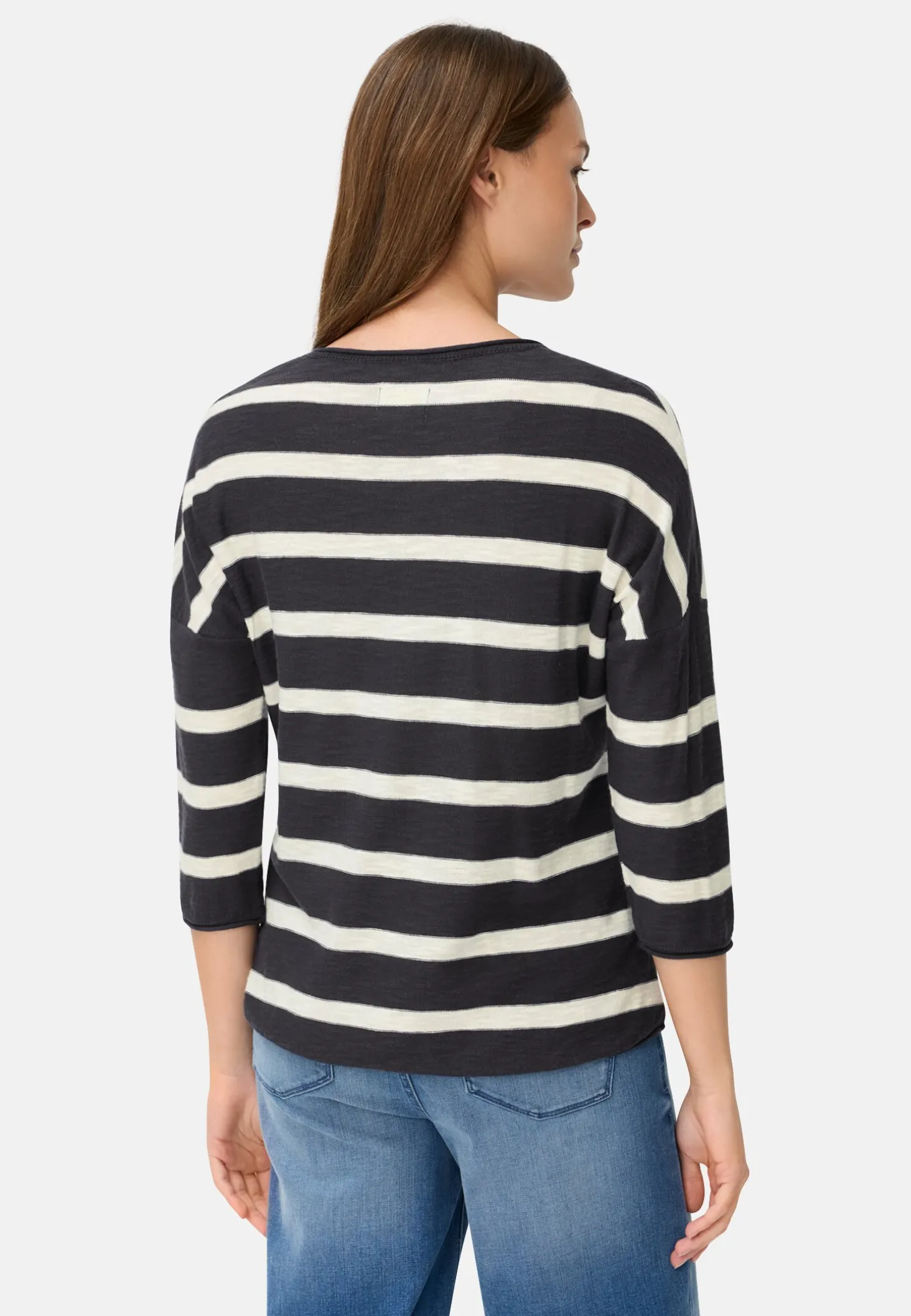 Boxy Strickpullover mit 3/4-Ärmeln
