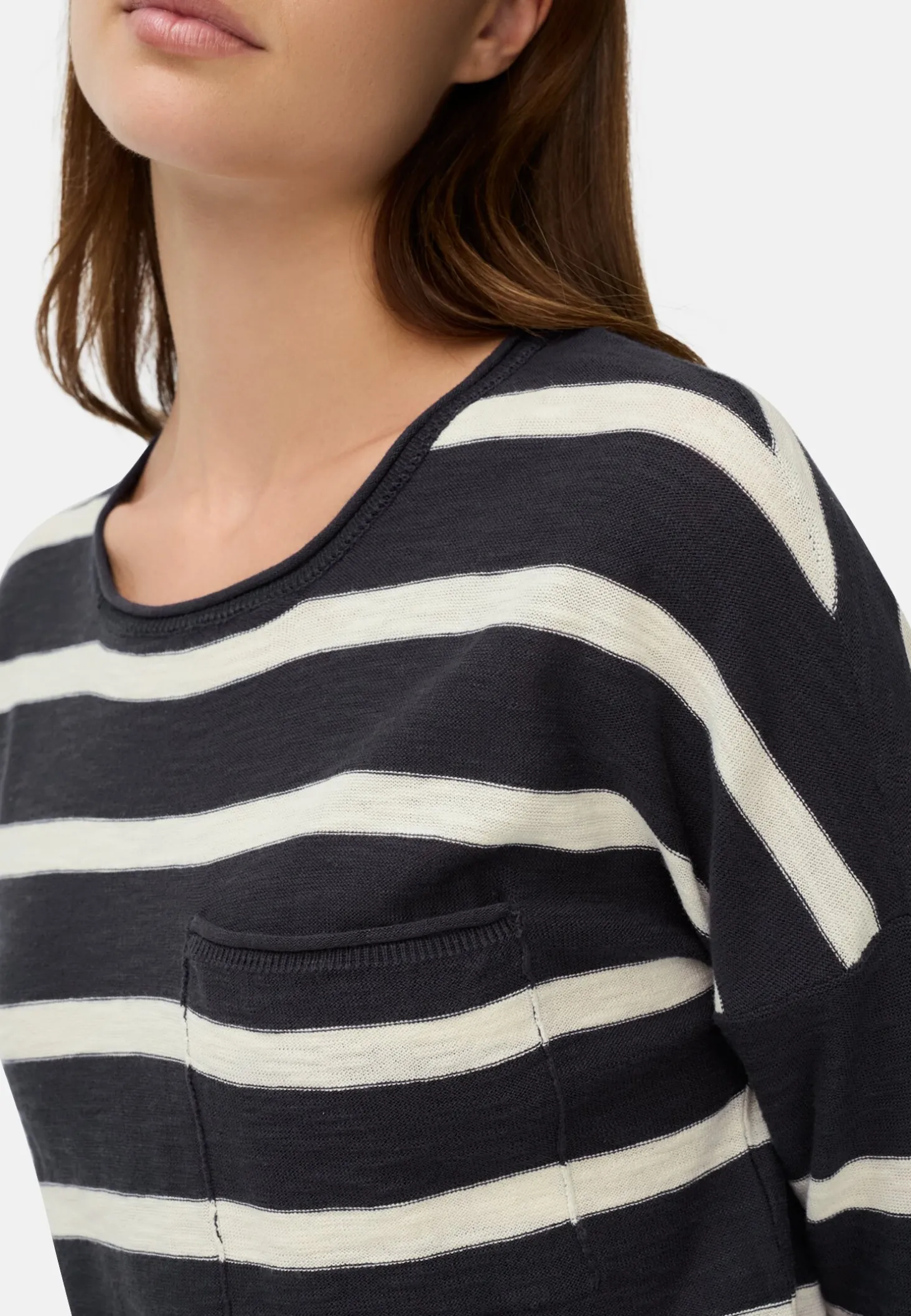 Boxy Strickpullover mit 3/4-Ärmeln