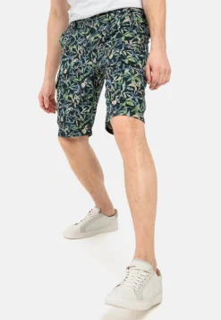 Cargo Shorts mit Allover-Print