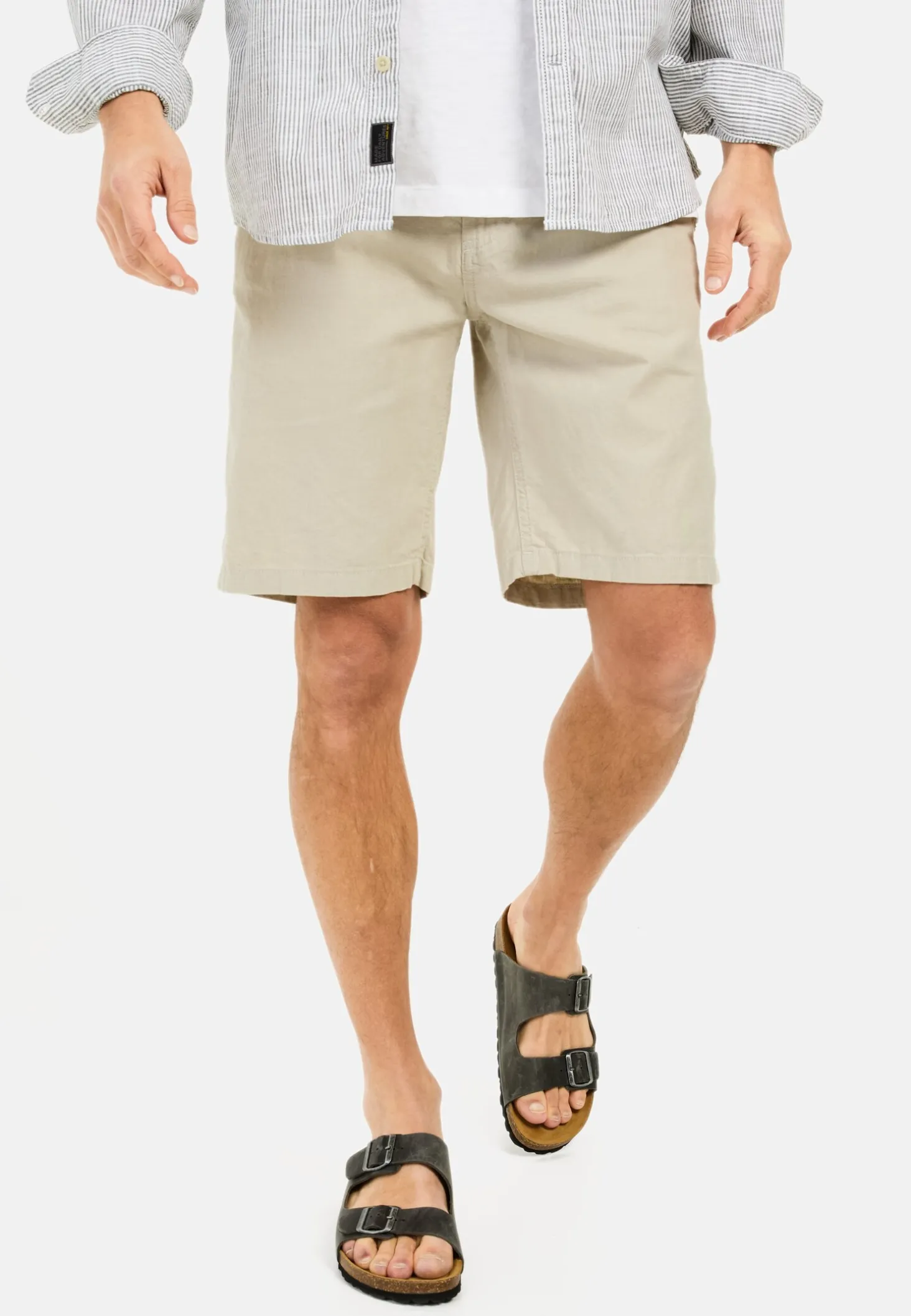 Chino Shorts mit elastischem Bund