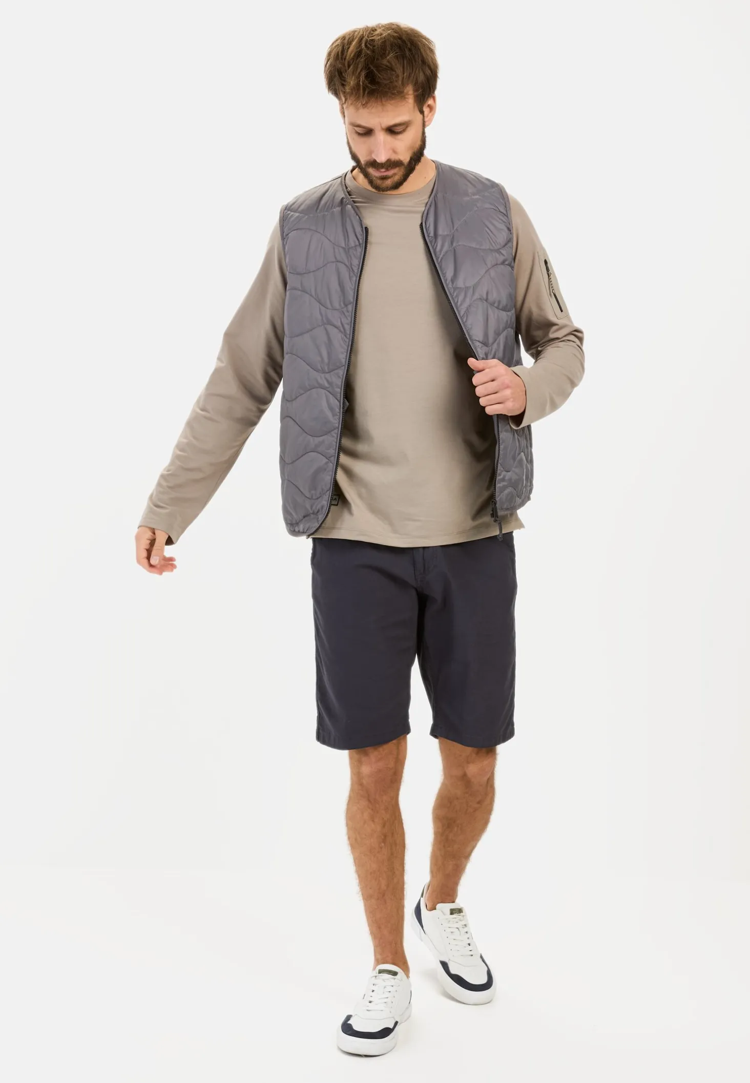 Chinoshorts aus Baumwolle mit Stretch