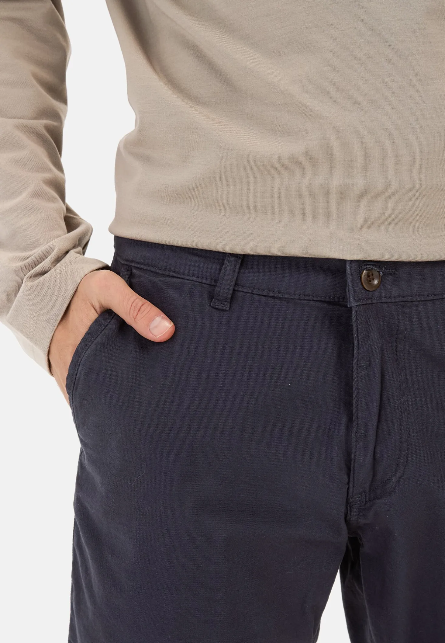 Chinoshorts aus Baumwolle mit Stretch