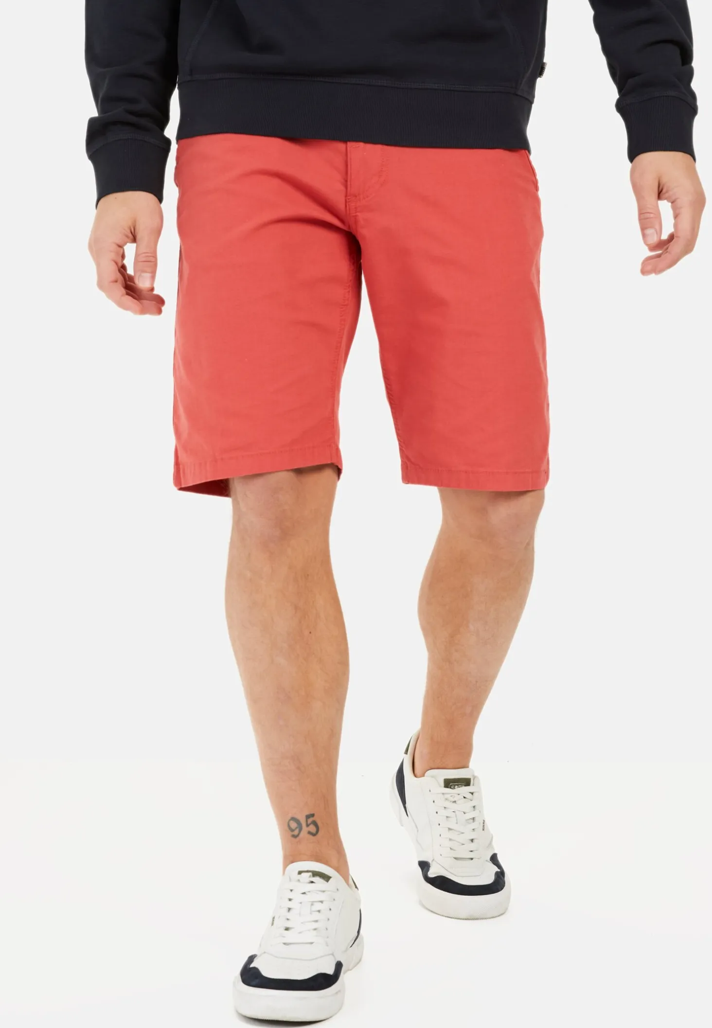Chinoshorts aus Baumwolle mit Stretch