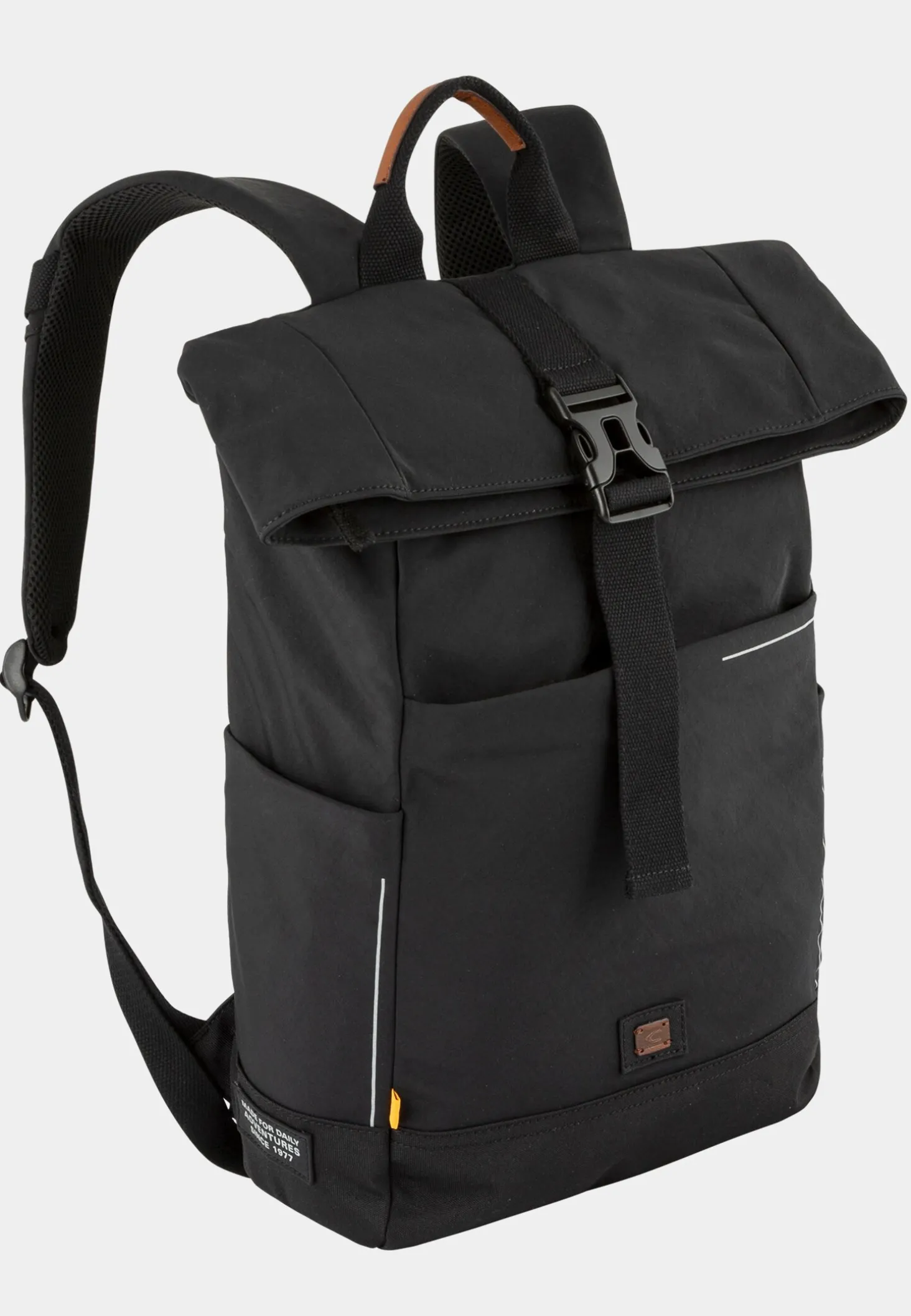 CITY Rucksack mit Reißverschluss und Überschlag