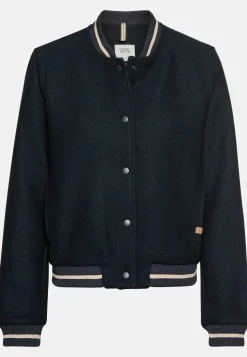Collegejacke aus einem Wollmix