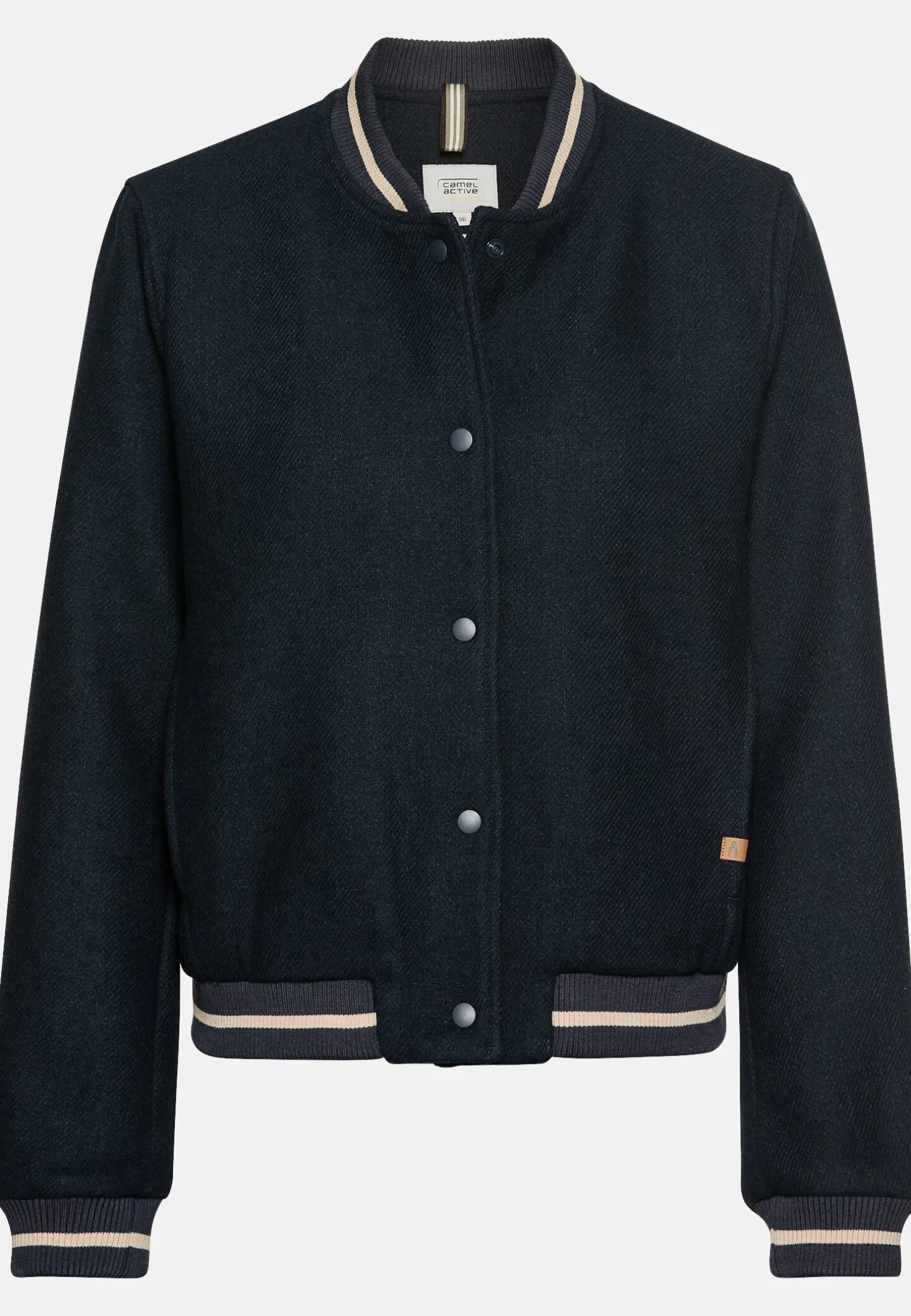 Collegejacke aus einem Wollmix