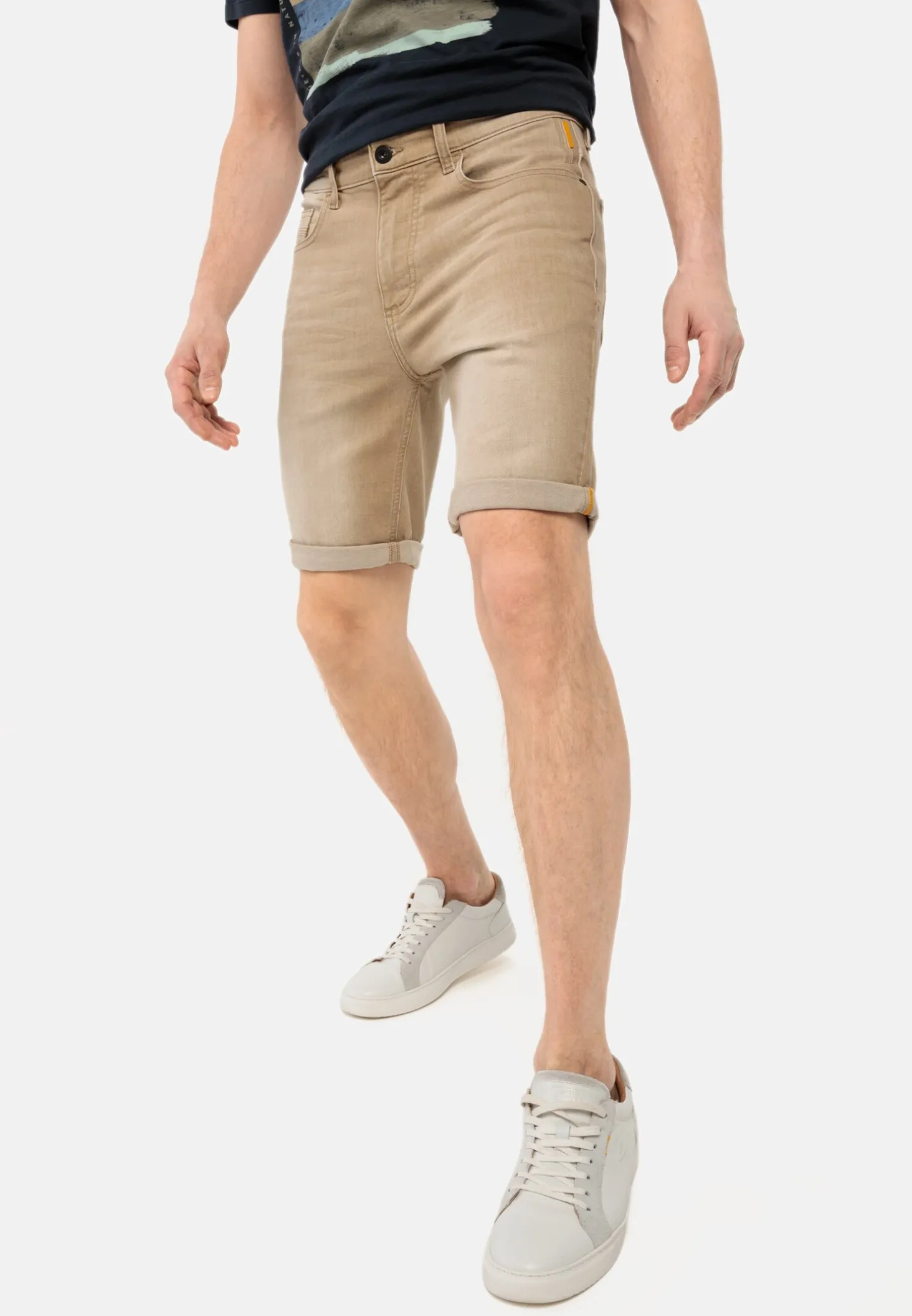 Colour Denim Shorts Slim Fit