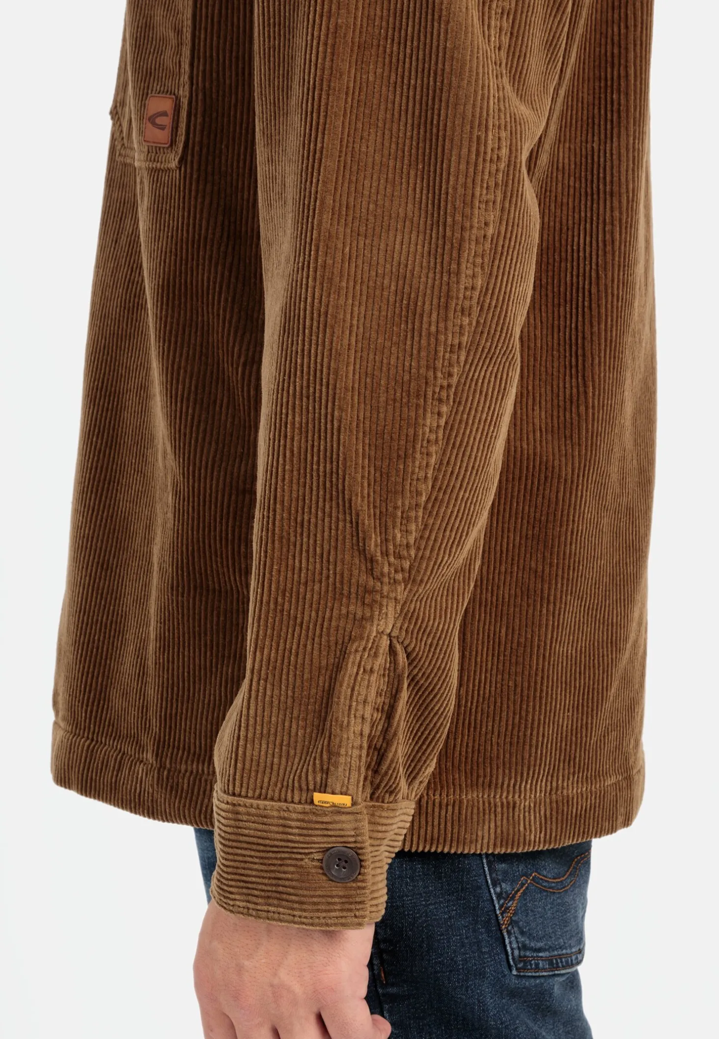 Cord Overshirt aus reiner Baumwolle