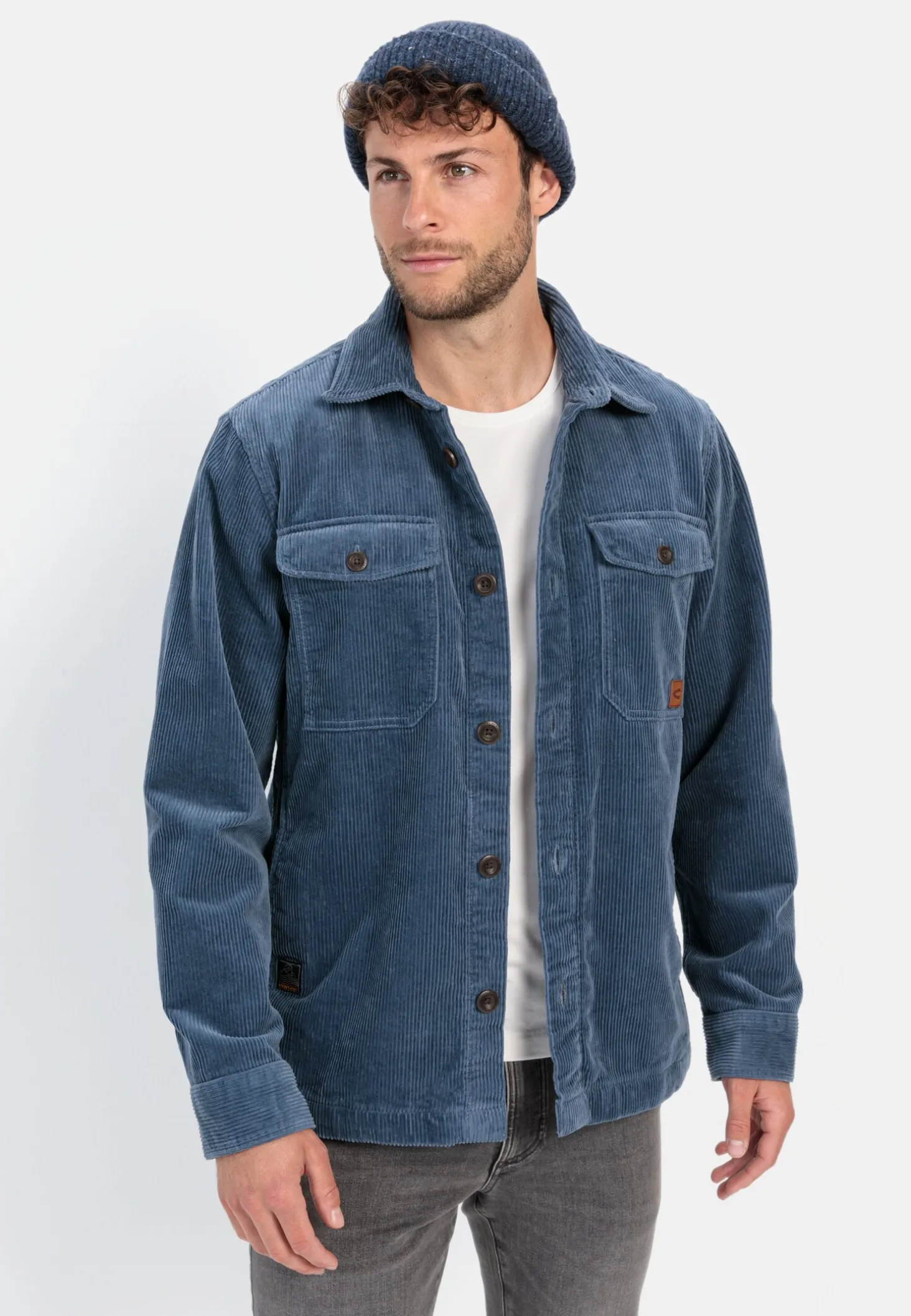Cord Overshirt aus reiner Baumwolle