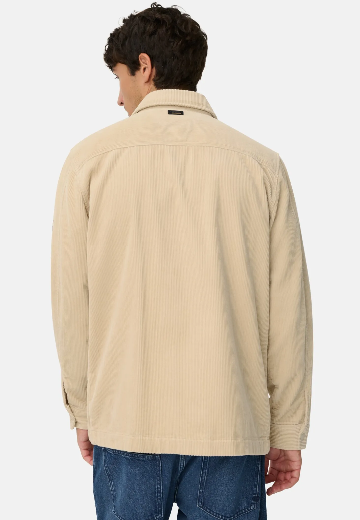 Cord Overshirt mit Druckknöpfen