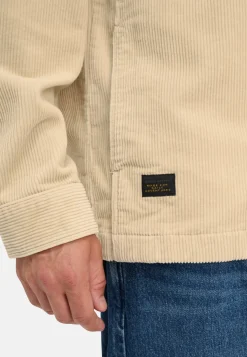 Cord Overshirt mit Druckknöpfen