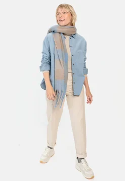 Cordbluse mit Brusttasche