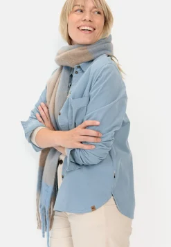 Cordbluse mit Brusttasche
