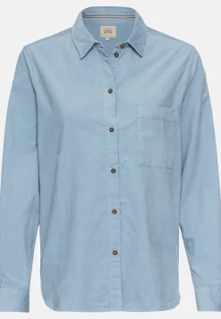 Cordbluse mit Brusttasche