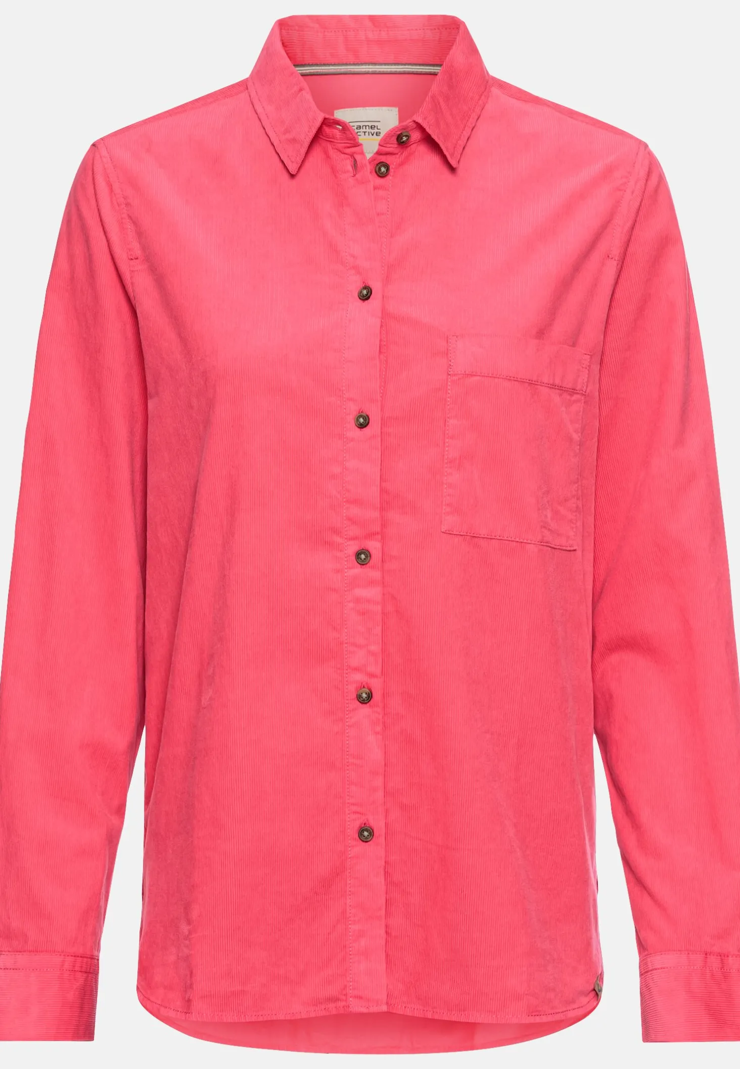 Cordbluse mit Brusttasche