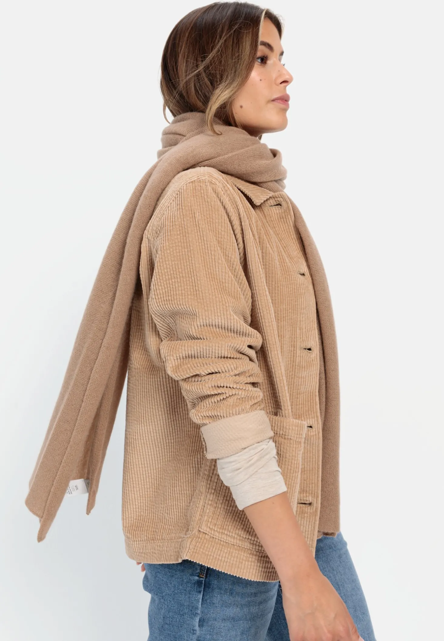 Cordjacke aus reiner Baumwolle