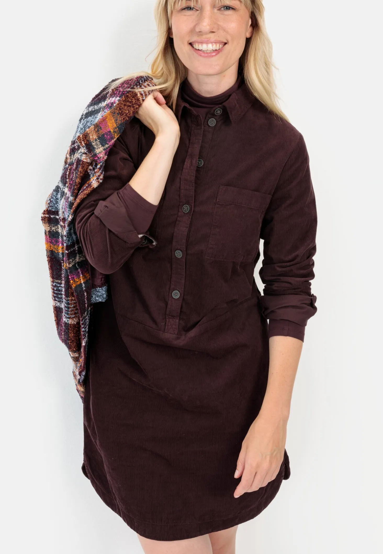 Cordkleid aus reiner Baumwolle