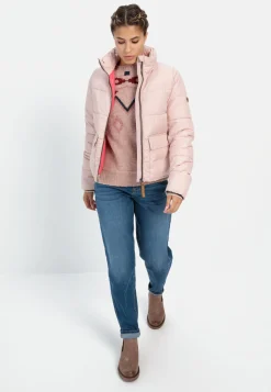 Cropped Pufferjacke aus recyceltem Polyester