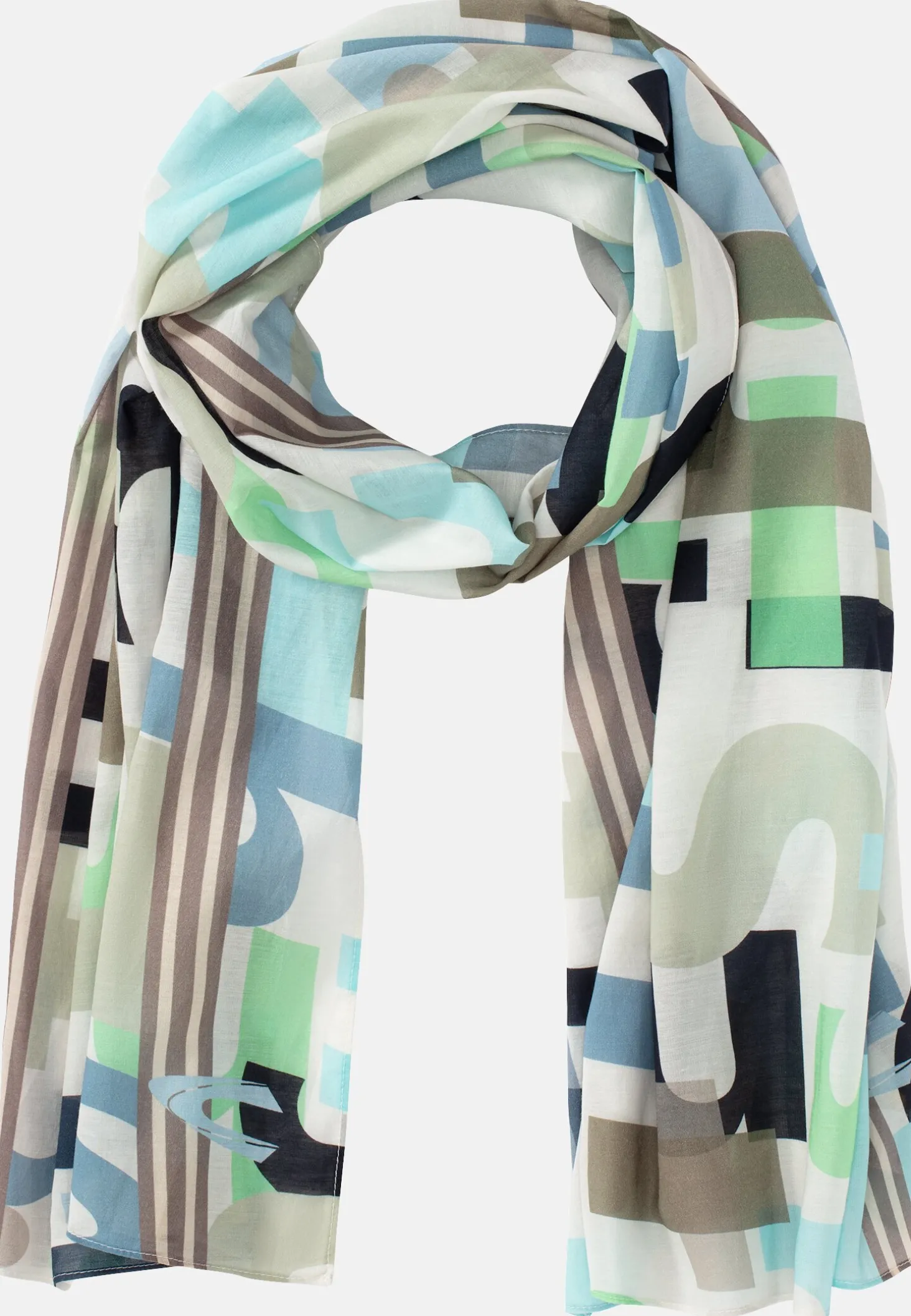 Feines Modetuch mit sommerlichem Letter Print