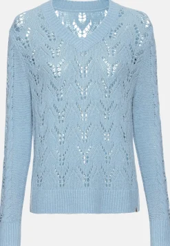 Feinstrickpullover mit V-Ausschnitt
