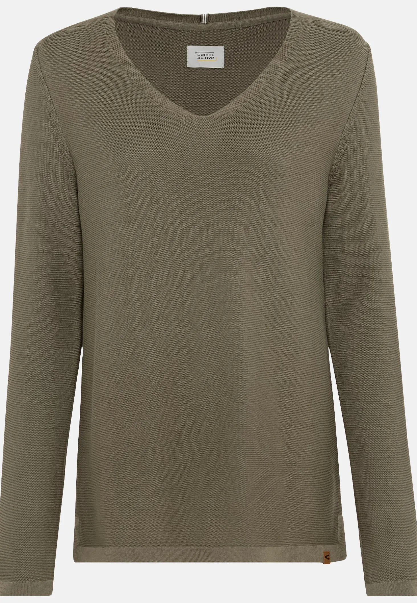 Feinstrickpullover mit V-Ausschnitt