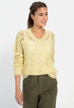 Feinstrickpullover mit V-Ausschnitt