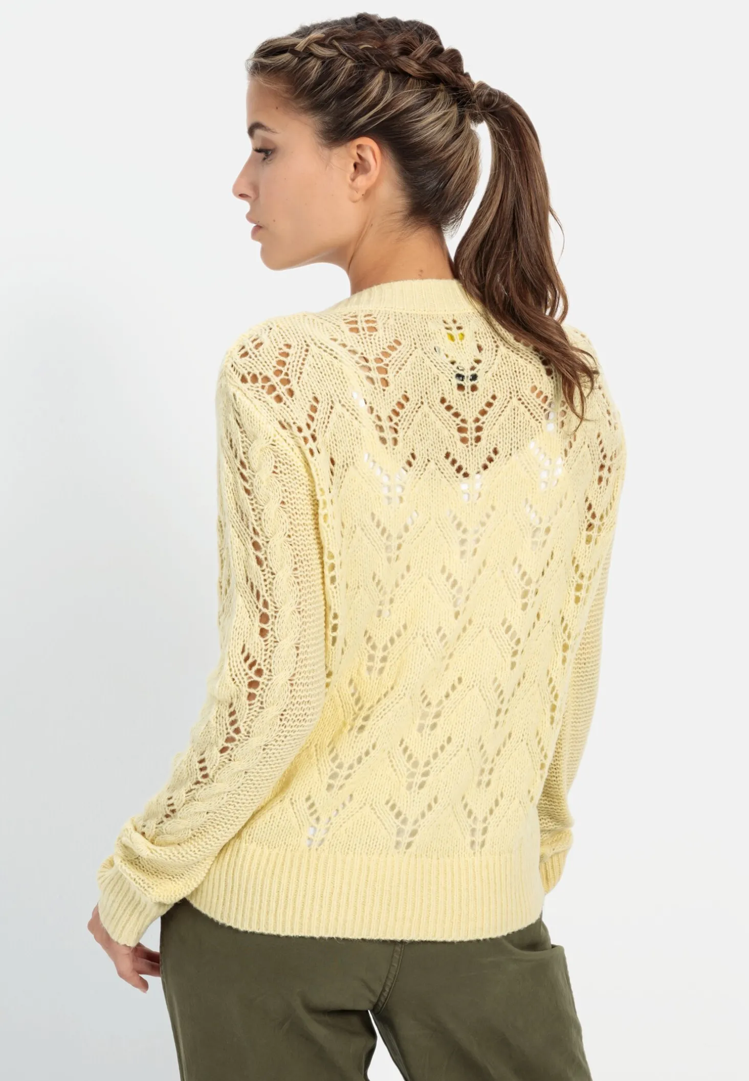 Feinstrickpullover mit V-Ausschnitt
