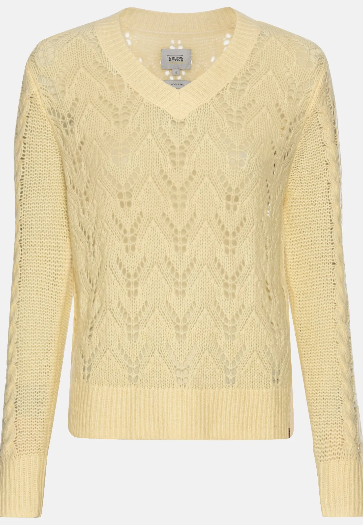 Feinstrickpullover mit V-Ausschnitt