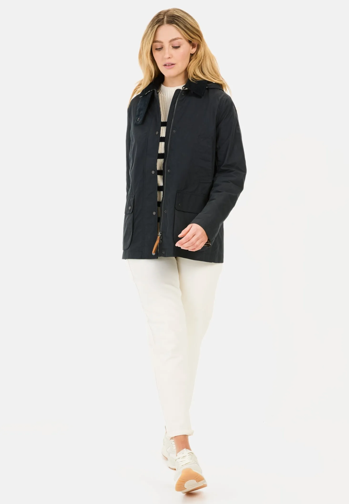 Fieldjacket mit Cordkragen
