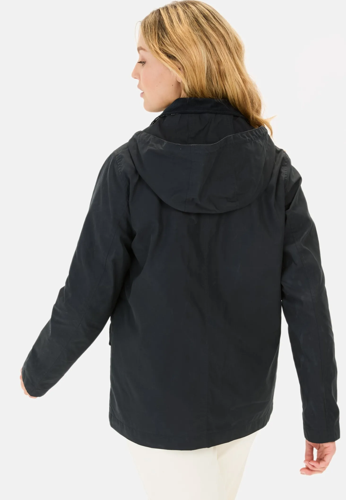 Fieldjacket mit Cordkragen