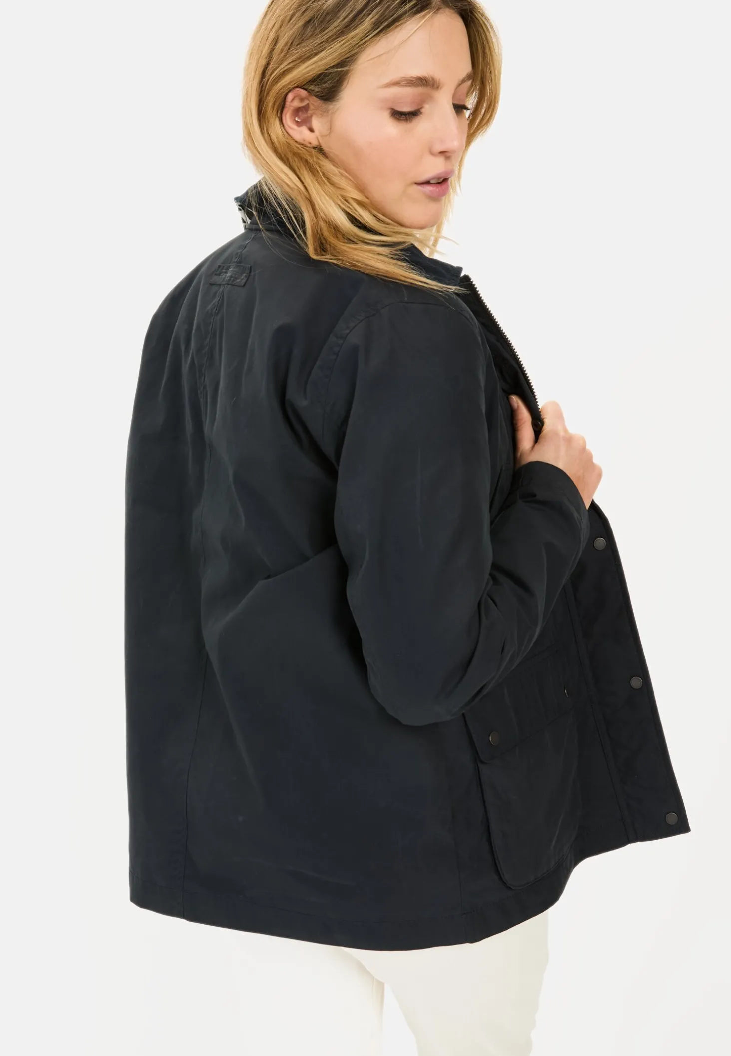 Fieldjacket mit Cordkragen