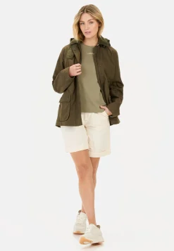 Fieldjacket mit Cordkragen