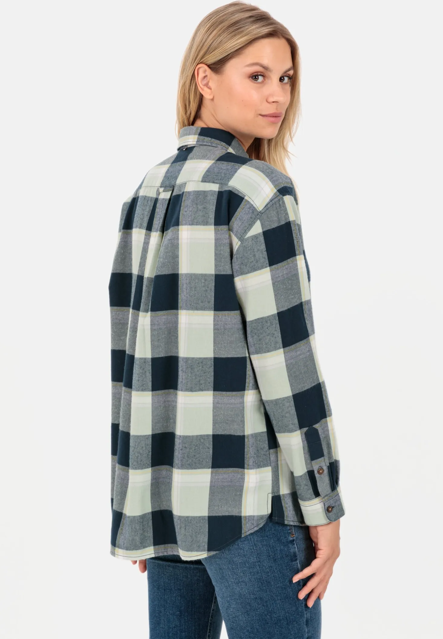 Flanellbluse mit Karomuster